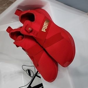 Puma red shoes